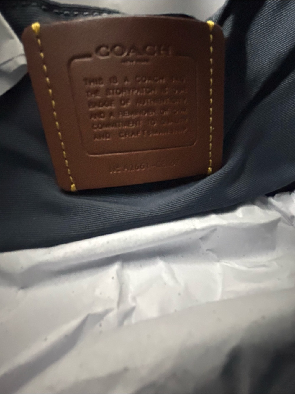 Coach Carey Crossbody Bag in Loved Denim CEK67 - Picture 4 of 4